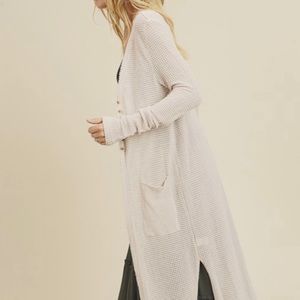 Waffle Knit Duster